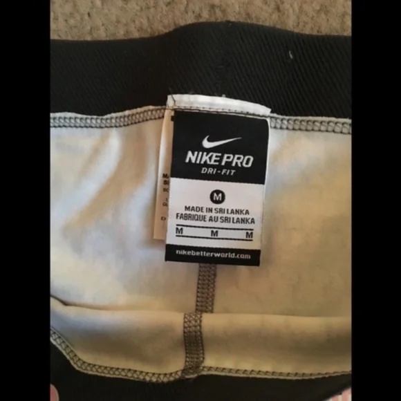 Nike Pro Women Leggings Peach, Black, Gray, White Size M - Picture 5 of 7